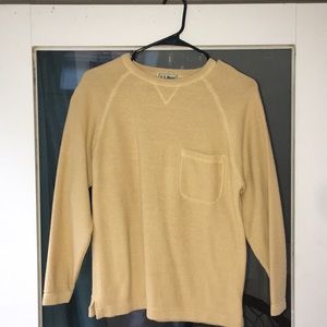 L.L.Bean Yellow Womens Sweater
